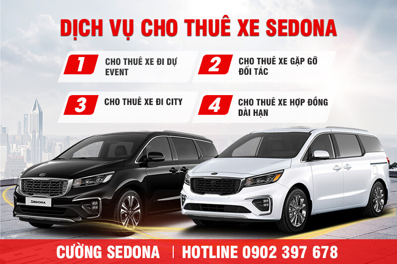 Cho thuê xe Kia Sedona tại Quận Thanh Xuân Giá Rẻ